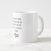 お仕事誇りを持ったをお願いします ジャンボコーヒーマグカップ (正面右)