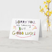 お仕事離れすまない カード (黄色い花)