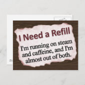 お代わりが必要です  ポストカード (正面/裏面)