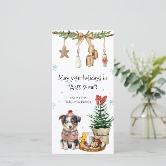 お休みが有り余るかも知れぬクリスマスカード シーズンカード (スタンド正面)