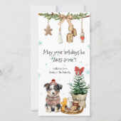 お休みが有り余るかも知れぬクリスマスカード シーズンカード (正面)