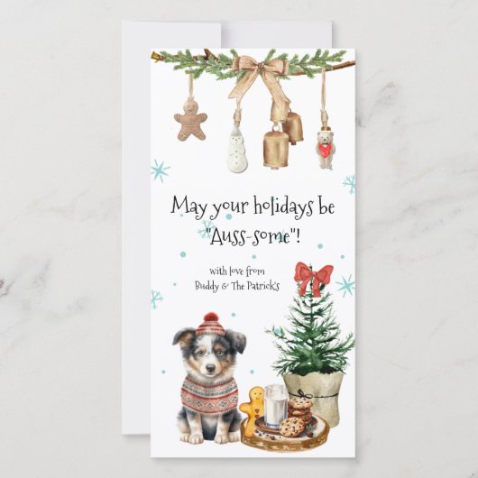 お休みが有り余るかも知れぬクリスマスカード シーズンカード (正面)