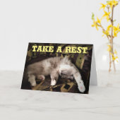 お休みください、カード カード (黄色い花)