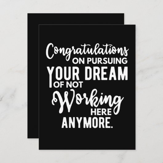 お休みのおめでとうございます セーブザデート (正面/裏面)