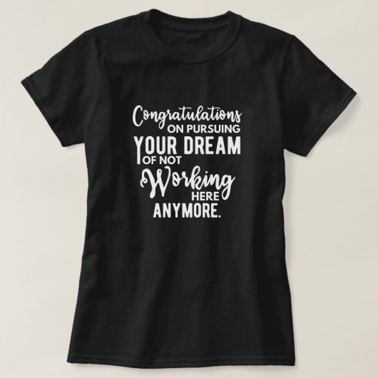 お休みのおめでとうございます Tシャツ (デザイン正面)