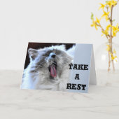 お休みを、カード カード (黄色い花)