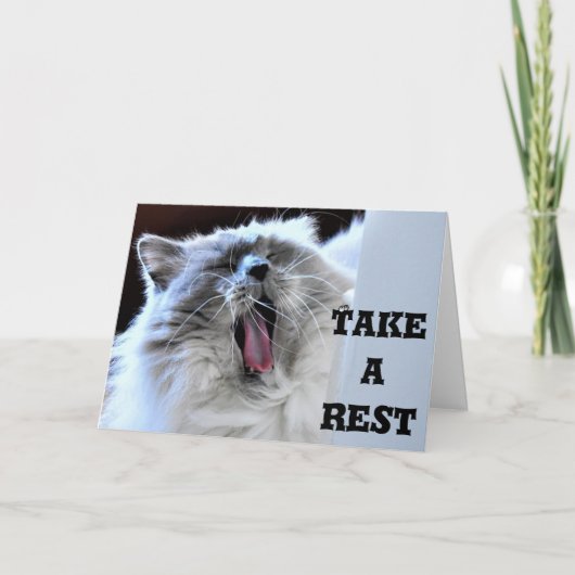 お休みを、カード カード (正面)