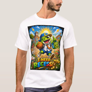 お休み時間ちょうだい – カワイイカエル 学校Tシャツ Tシャツ
