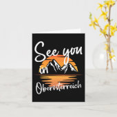 お会いしましょうオベロステライヒ休暇スキーハイキング カード (黄色い花)