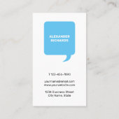 お会いできてうれしいよモダンう 名刺 (裏面)