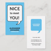 お会いできてうれしいよモダンう 名刺 (正面/裏面)