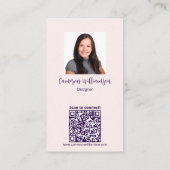 お会いできてうれしい！ソーシャルの接続 名刺 (裏面)