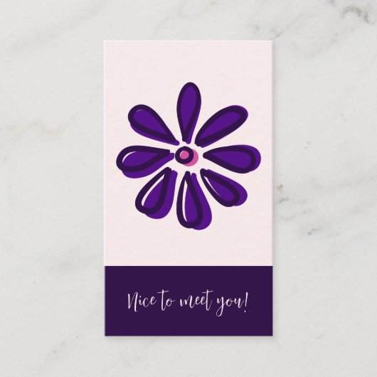 お会いできてうれしい！ソーシャルの接続 名刺 (正面)