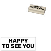 お会いできて嬉しい、パッケージ ラバースタンプ (押印)