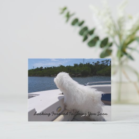 お会いできるのを楽しみにしています ポストカード (スタンド正面)