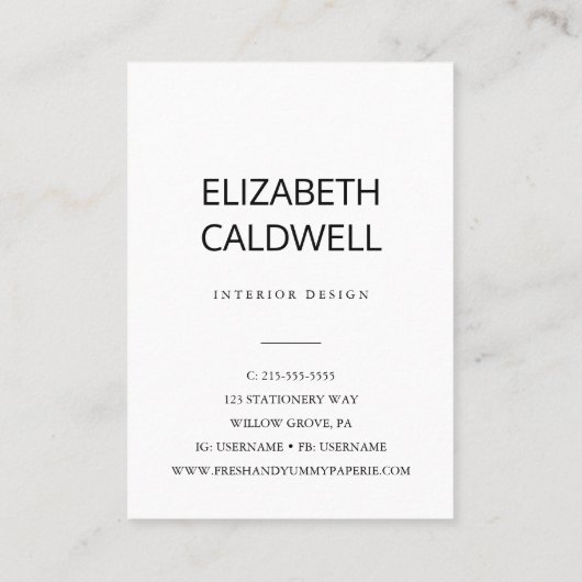 お会エレガントいになれて嬉しい墨書 名刺 (裏面)