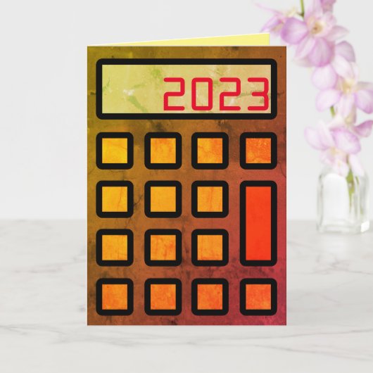 「お会計は新年を迎えたいと願っている」 カード (蘭)