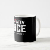 お似合いのクリスマスカップル家族 コーヒーマグカップ (正面右)
