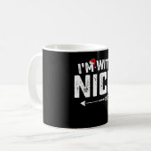 お似合いのクリスマスカップル家族 コーヒーマグカップ (正面左)