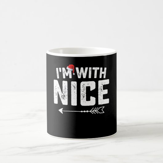お似合いのクリスマスカップル家族 コーヒーマグカップ (中央)