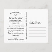 お住まいの写真の新しいアドレスを移動しました ポストカード (裏面)