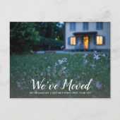 お住まいの写真の新しいアドレスを移動しました ポストカード (正面)