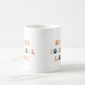 お住まいの地域の図書館本愛好家をサポート コーヒーマグカップ (中央)