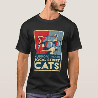 お住まいの地域の通り猫の贈り物をサポート Tシャツ