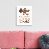 お使いのおもしろいキッチンやオフィスに最適なコーヒー キャンバスプリント (インサイチュ (リビング))