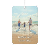 お使いのお気に入りのフォトエアーフレッシュナーとカスタム文字 カーエアーフレッシュナー (正面)