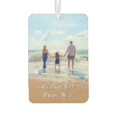 お使いのお気に入りのフォトエアーフレッシュナーとカスタム文字 カーエアーフレッシュナー (裏面)