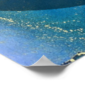 お使いのお気に入りの引用文の抽象芸術アルコールインク ポスター (角)