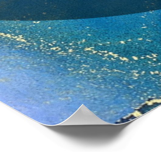 お使いのお気に入りの引用文の抽象芸術アルコールインク ポスター (角)