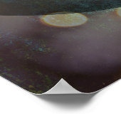 お使いのお気に入りの引用文の温かいテクスチャグランジ ポスター (角)