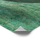 お使いのお気に入りの引用文グリーンブラウングランジオンサークル ポスター (角)