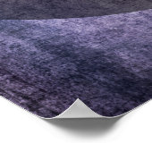 お使いのお気に入りの引用文ダークグランジパープル（円） ポスター (角)