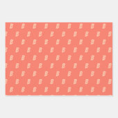 お使いのイニシャルの色の選択 ラッピングペーパーシート (正面)