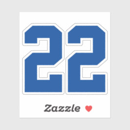 お使いのカスタムジャージー番号 シール