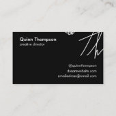 お使いのカスタムトレンディー署名名刺 名刺 (裏面)