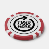 お使いのカスタムビジネスロゴ ポーカーチップ (シングル)