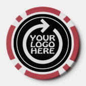 お使いのカスタムビジネスロゴ ポーカーチップ (裏面)