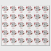 お使いのカスタムフェスティバルキャンディキャン&名前の写真 ラッピングペーパー (フラット)