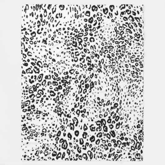 お使いのカスタムフリースブランケット、大/レオパード印刷 フリースブランケット (正面)