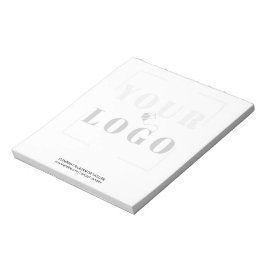 お使いのカスタムロゴの背景（白黒） ノートパッド