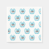 お使いのカスタムロゴ |画像全体パターン（の模様が）ある スタンダードカクテルナプキン (正面)