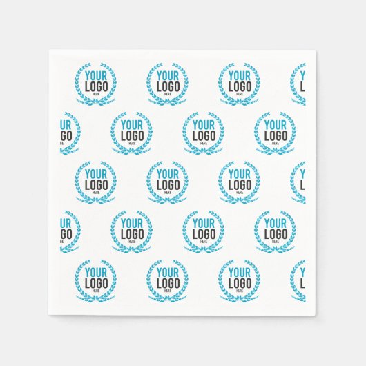 お使いのカスタムロゴ |画像全体パターン（の模様が）ある スタンダードカクテルナプキン (正面)