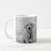 お使いのカスタム写真とフェイクピンクの大理石のテクスチャ コーヒーマグカップ (左)