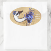 お使いのカスタム写真オーバルシール 楕円形シール (バッグ)