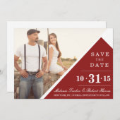 お使いのカスタム招待状5" x 7" セーブザデート (正面/裏面)