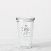 お使いのカスタム文字ロゴ アクリルタンブラー (裏面)